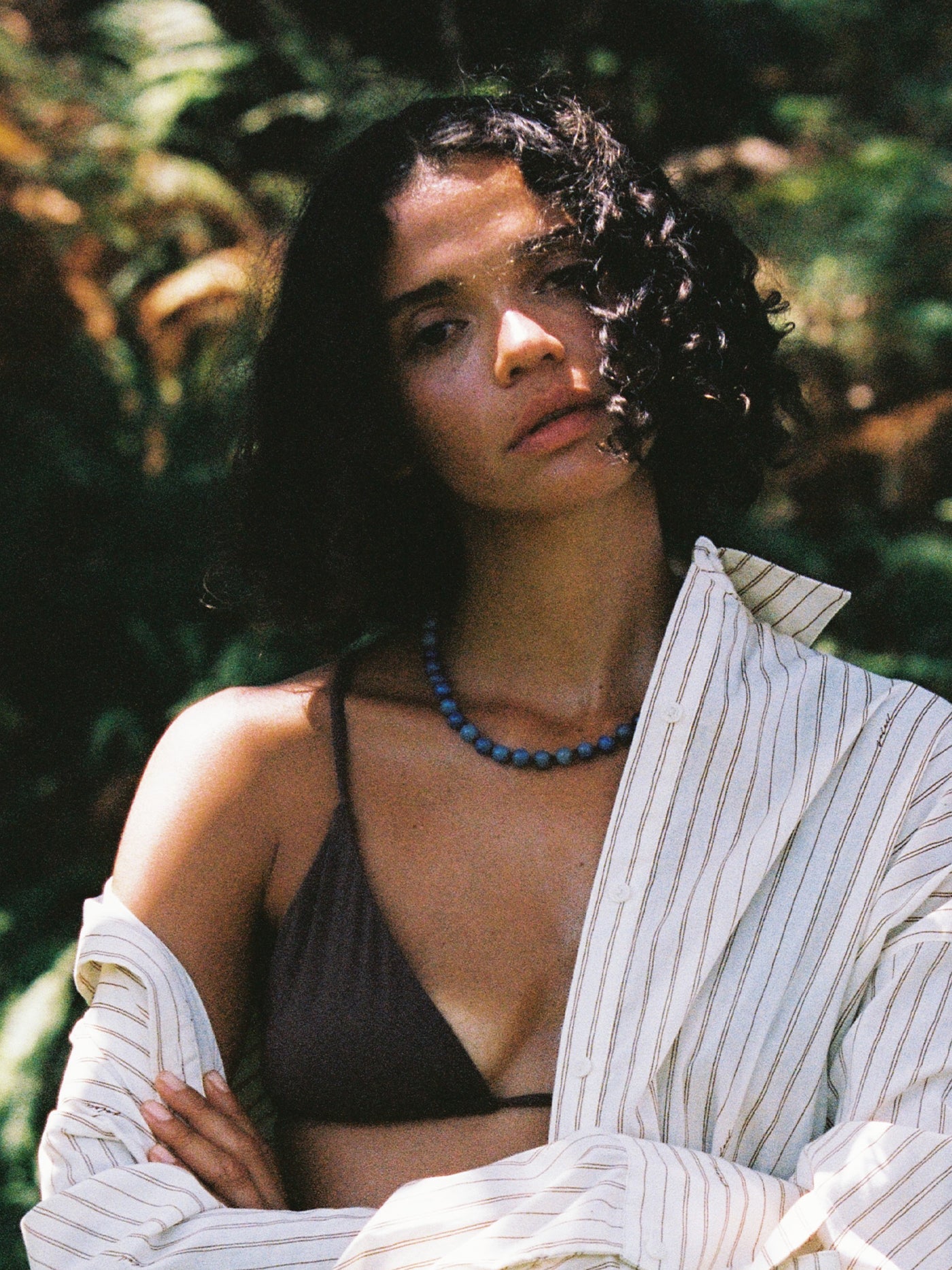 Eve Necklace | Blue Aventurine Silver