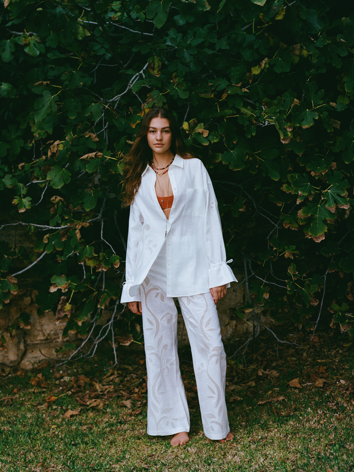 Sloane Pants | Lotus Broderie