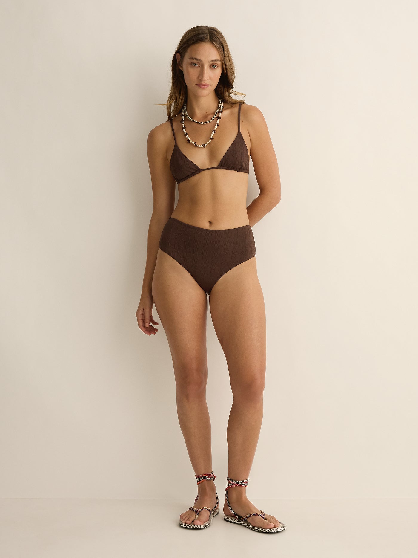 Rita Swim Top | Solstice Truffle