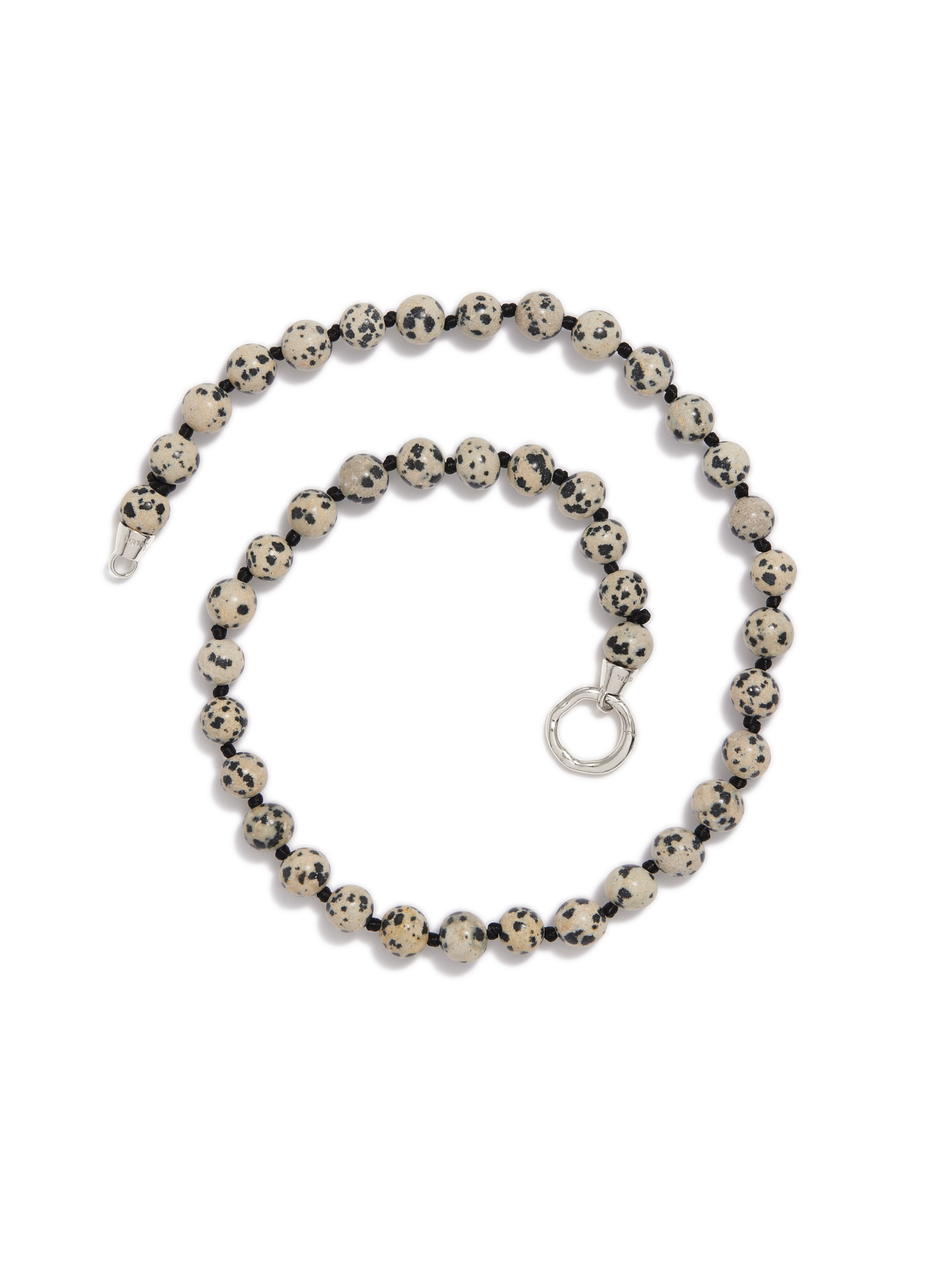 Eve Necklace | Dalmation Jasper Silver