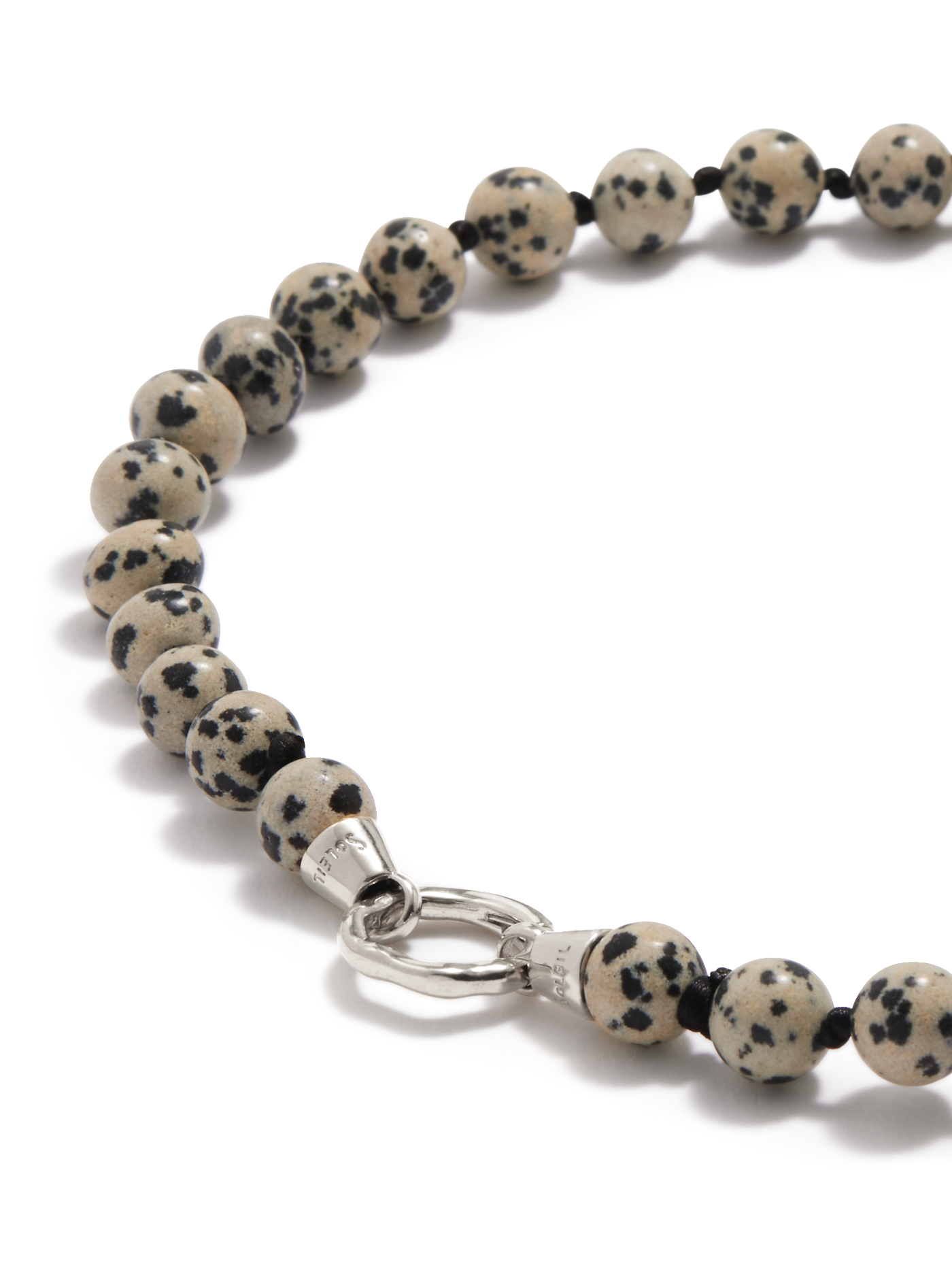 Eve Necklace | Dalmation Jasper Silver