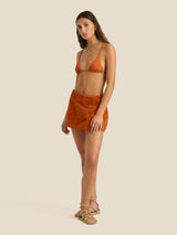 Towelling Wrap Skirt | Kin Clay