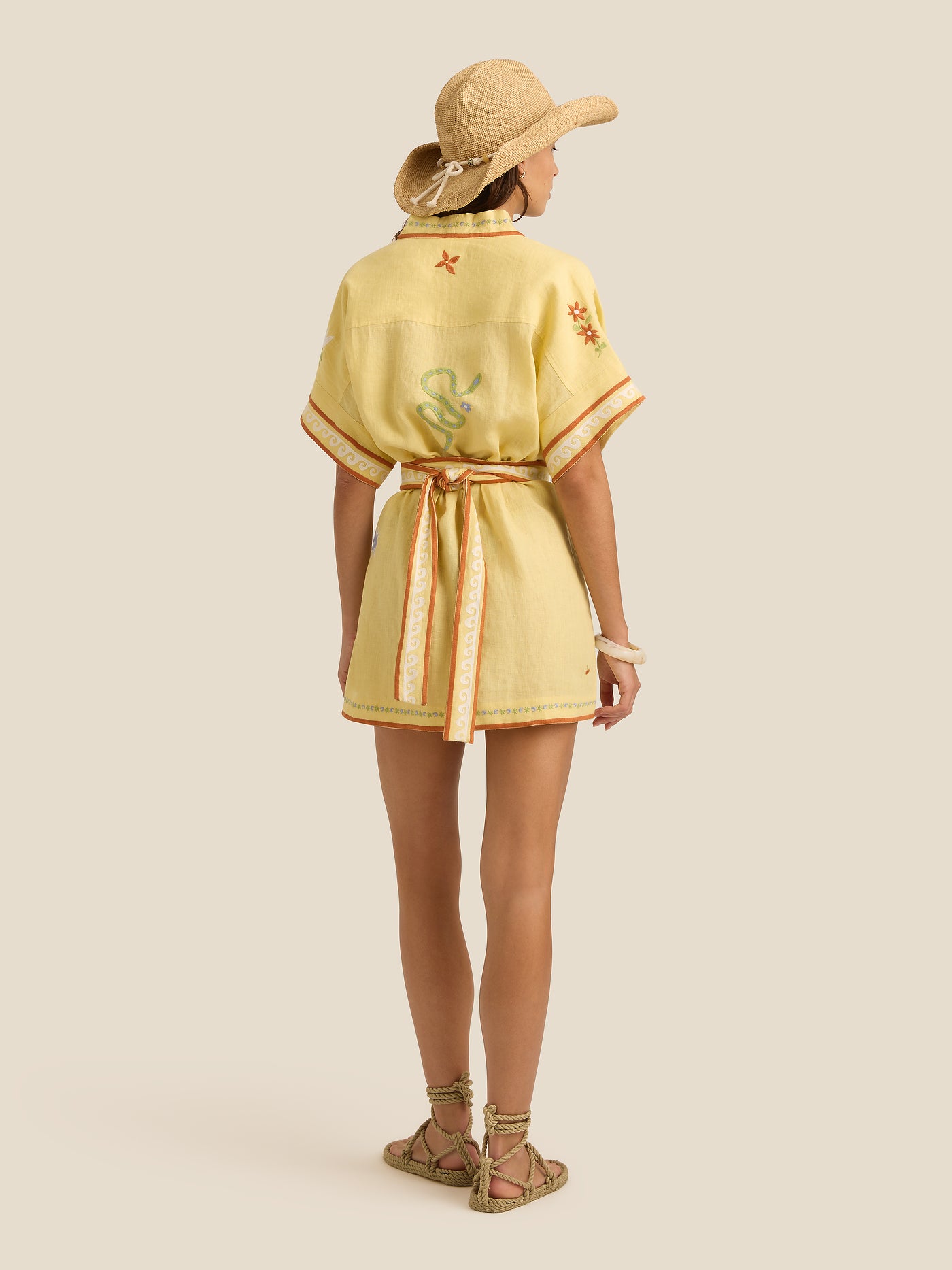 Lennon Mini Dress | Charm Embroidery