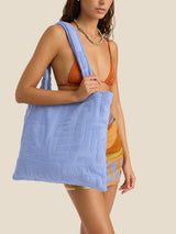 Towelling Tote | Kin Cornflower