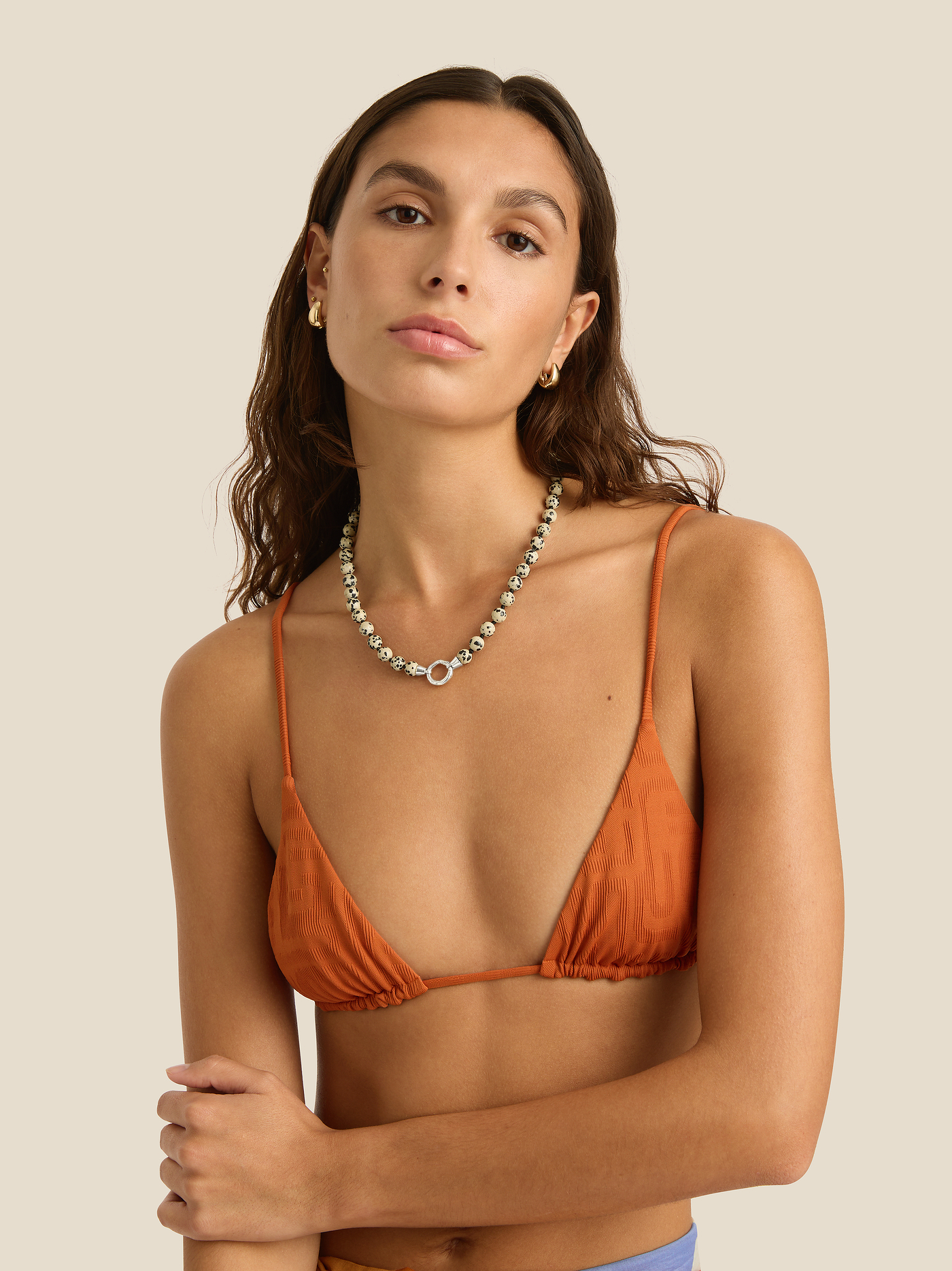 Eve Necklace | Dalmation Jasper Silver