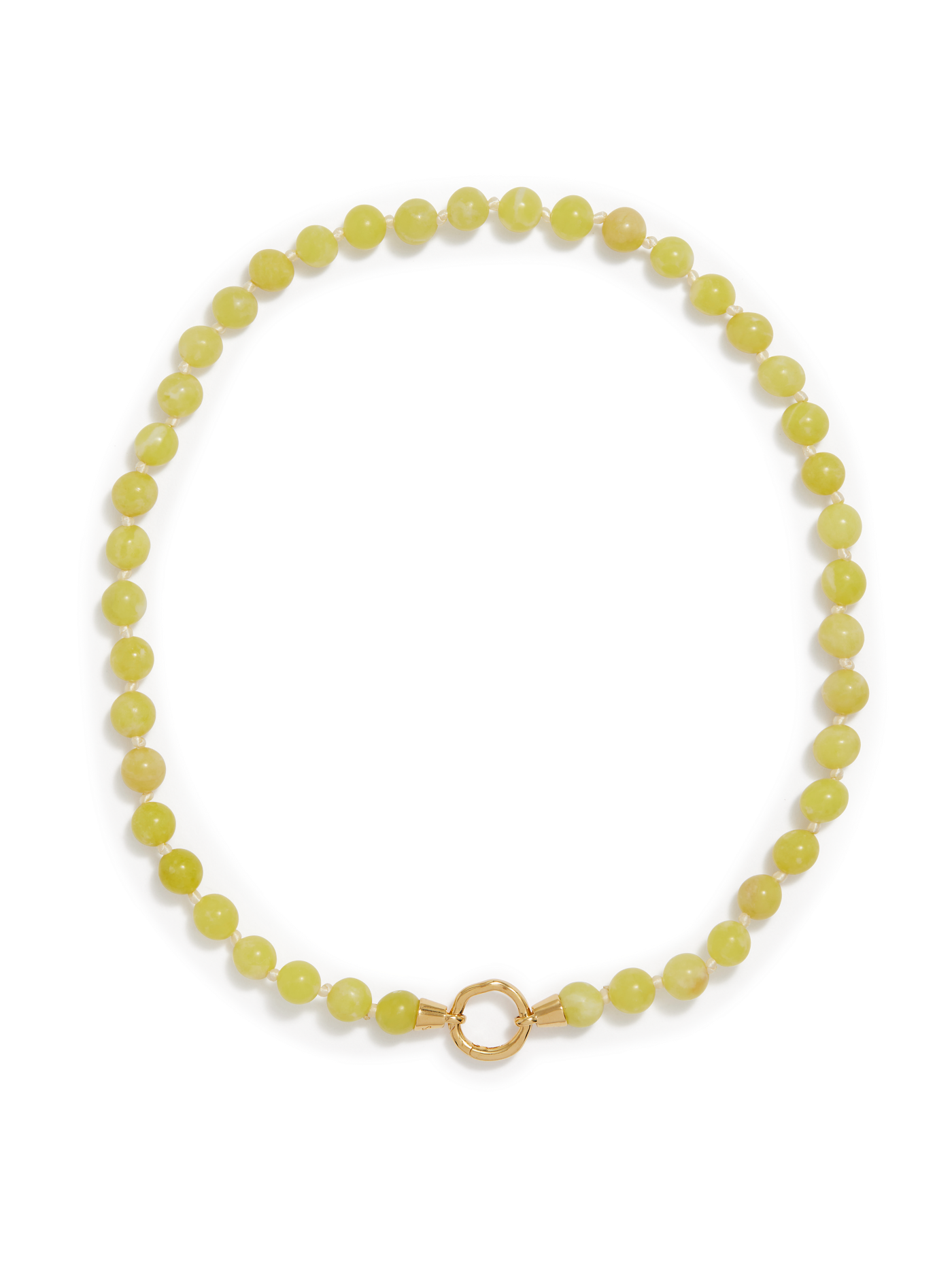 Eve Necklace | Lemon Agate Gold