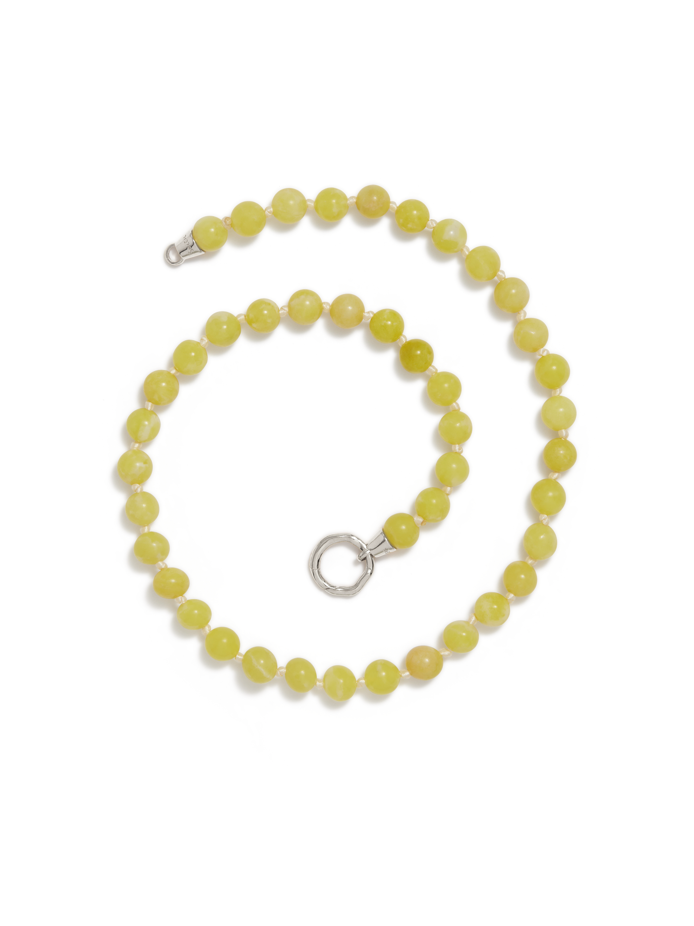 Eve Necklace | Lemon Agate Silver