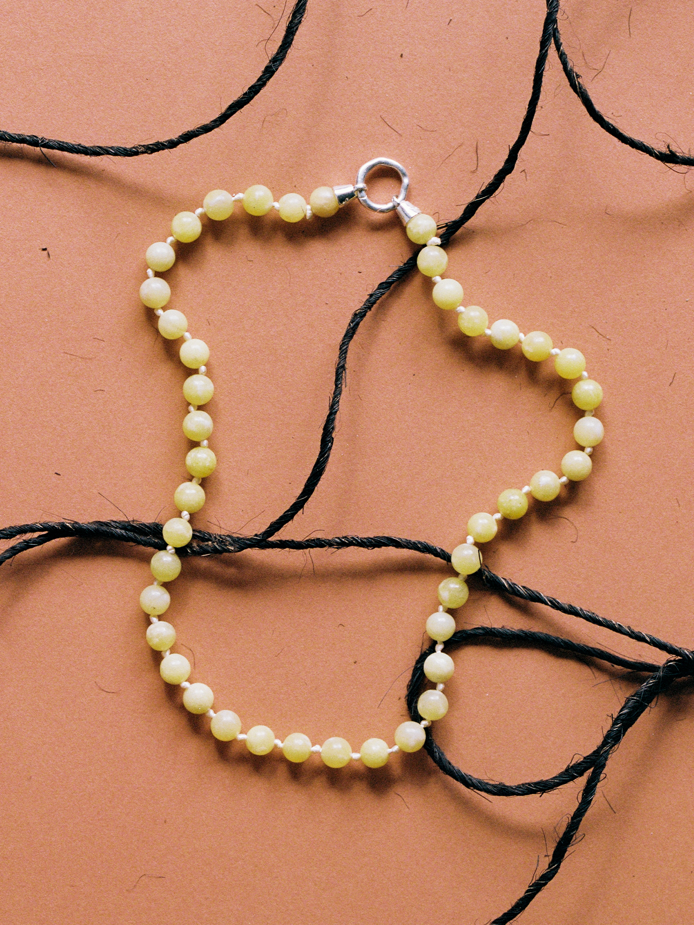 Eve Necklace | Lemon Agate Silver
