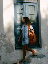 Towelling Mini Robe | Kin Cornflower