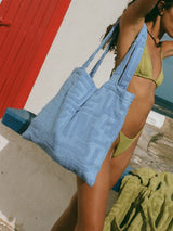 Towelling Tote | Kin Cornflower