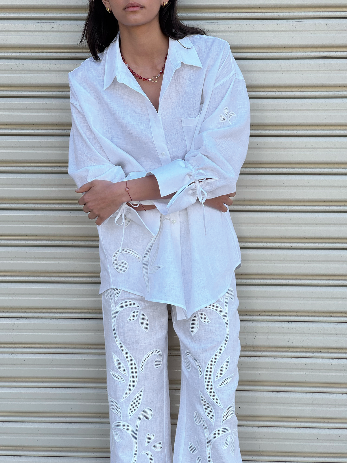 Riley Shirt | Lotus Broderie