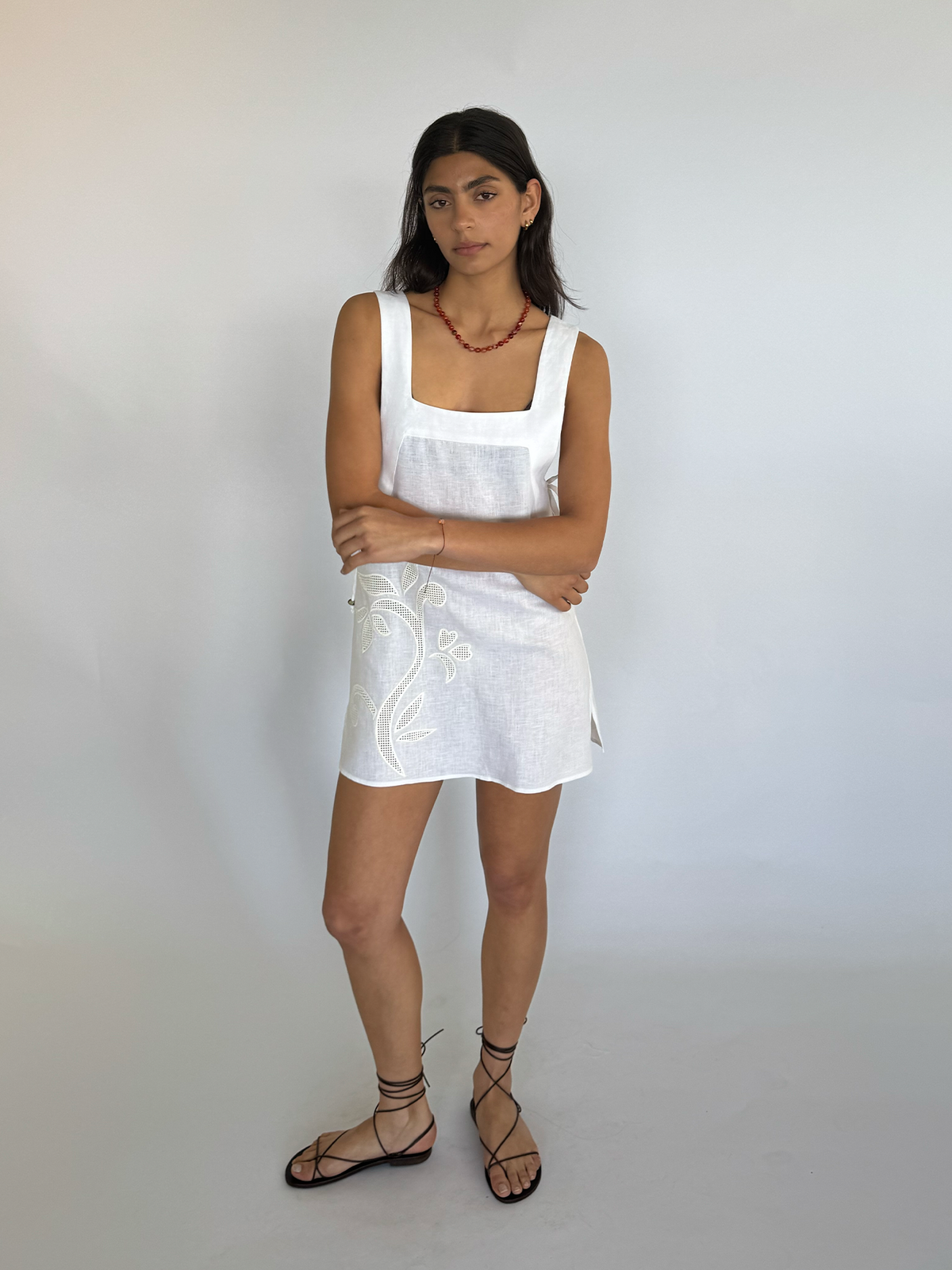 Harper Mini Dress | Lotus Broderie