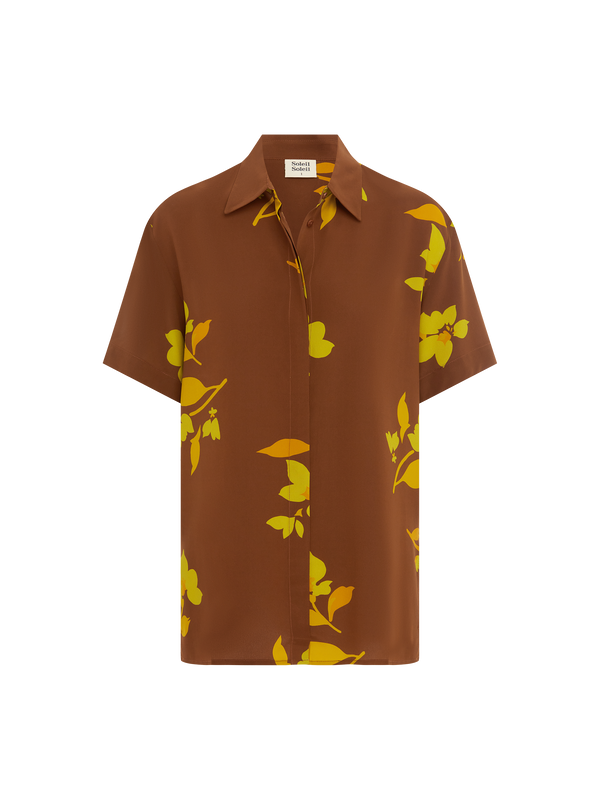 Isla Shirt | Tulp Carob Silk