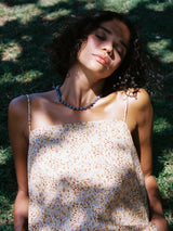 Eve Necklace | Blue Aventurine Silver