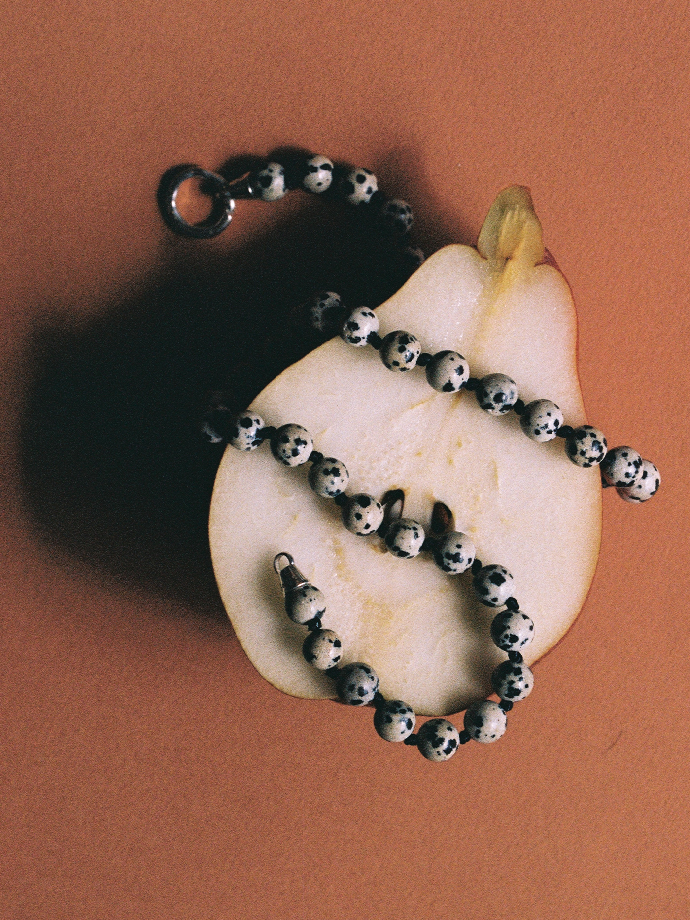 Eve Necklace | Dalmation Jasper Silver