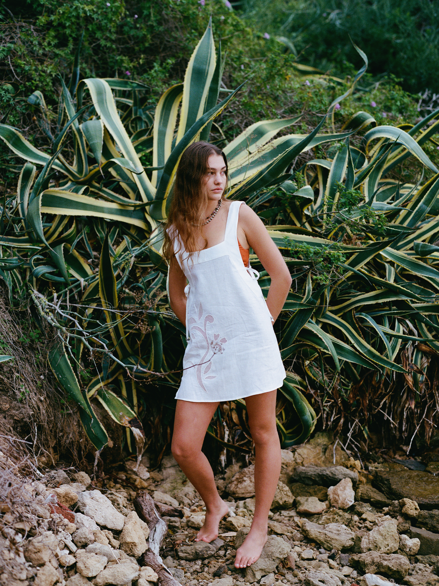 Harper Mini Dress | Lotus Broderie