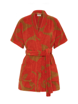 Towelling Mini Robe | Wave Spice