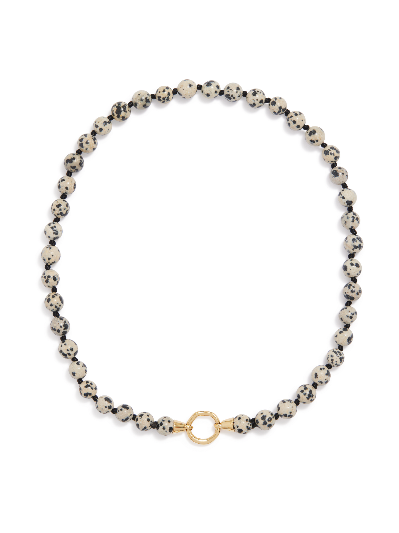 Eve Necklace | Dalmation Jasper Gold