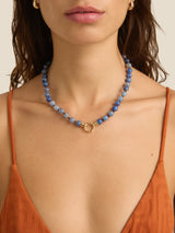 Eve Necklace | Blue Aventurine Gold