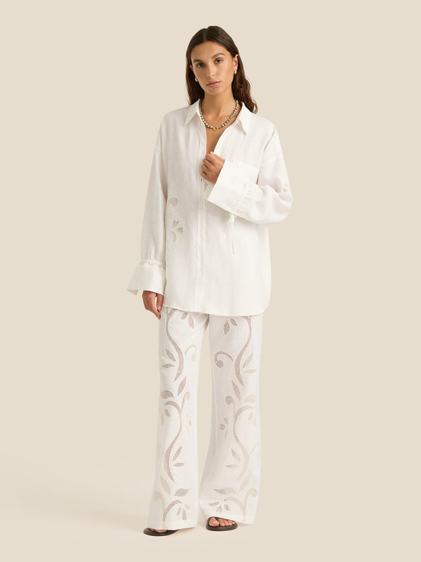 Riley Shirt | Lotus Broderie