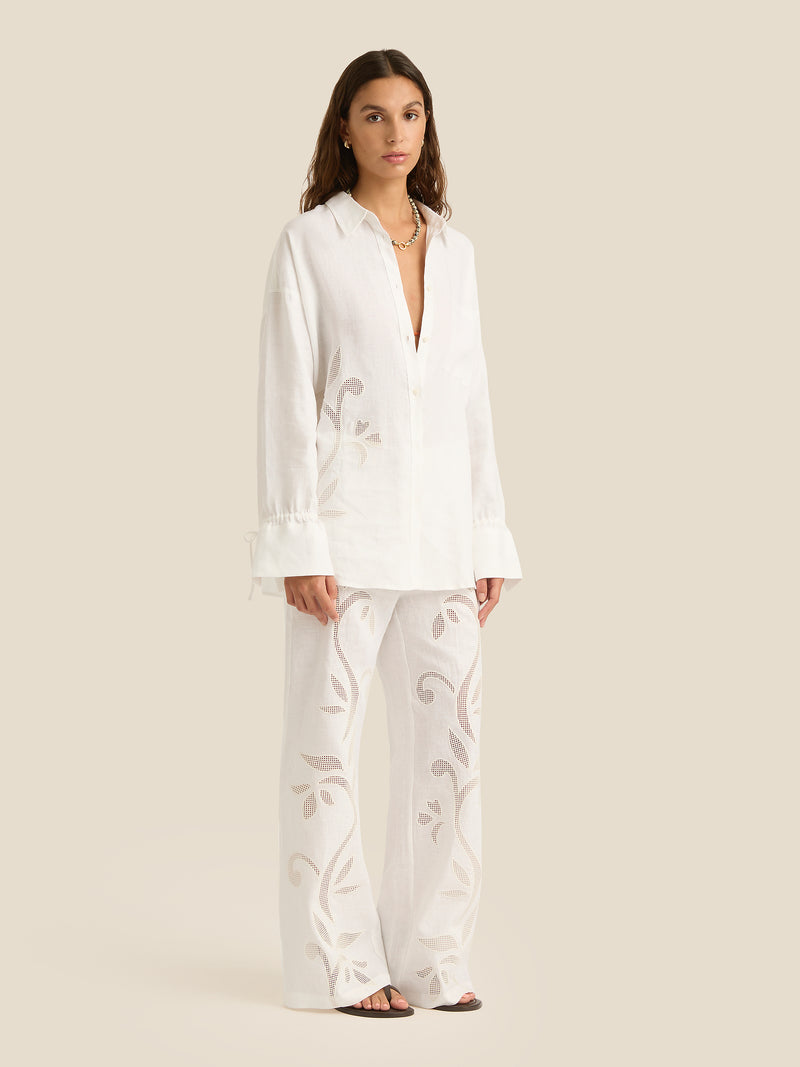 Riley Shirt | Lotus Broderie