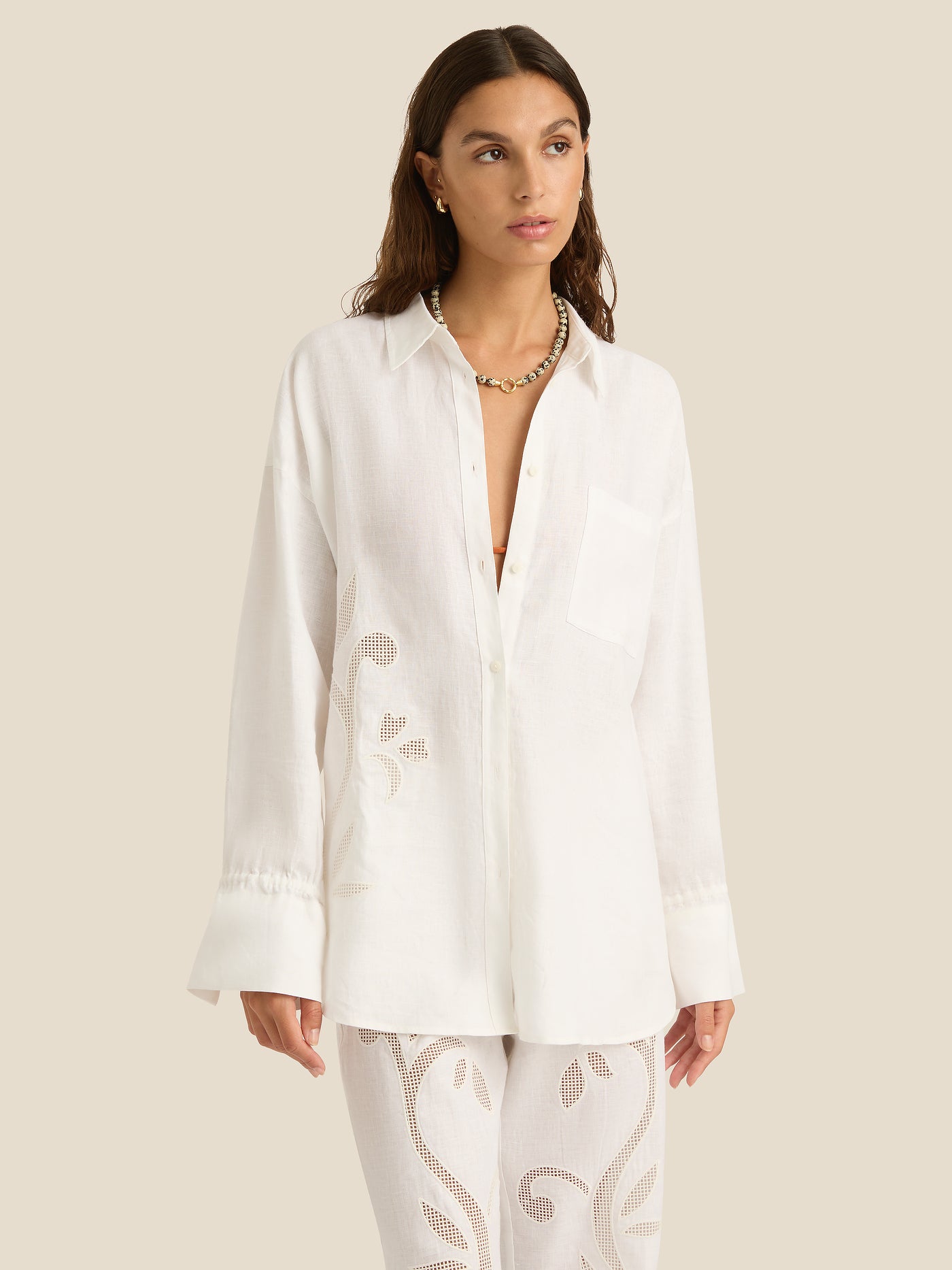 Riley Shirt | Lotus Broderie