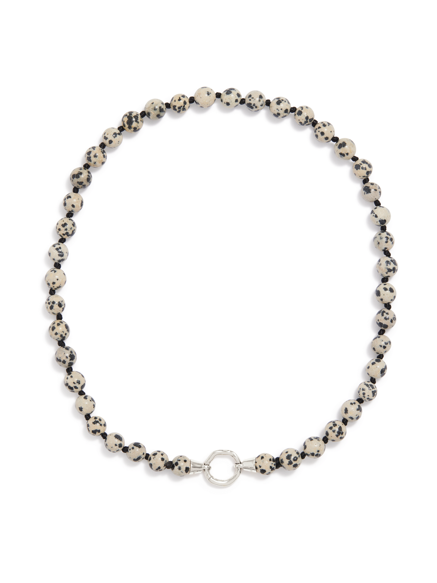 Eve Necklace | Dalmation Jasper Silver