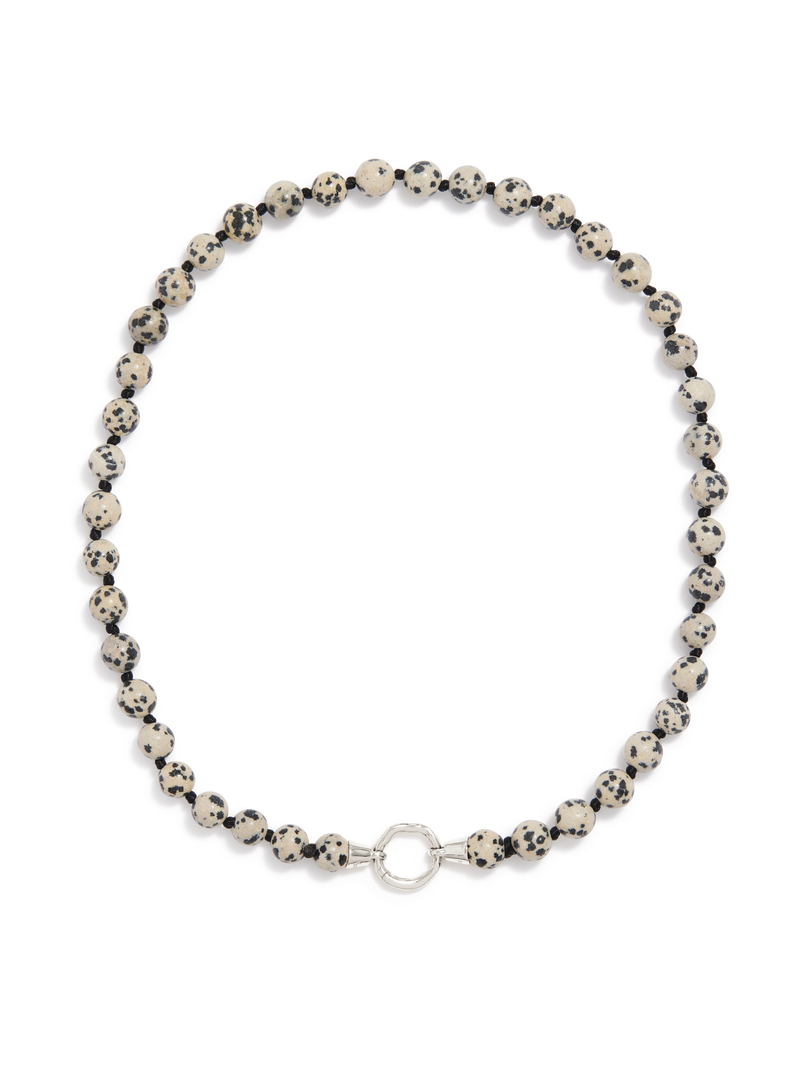 Eve Necklace | Dalmation Jasper Silver