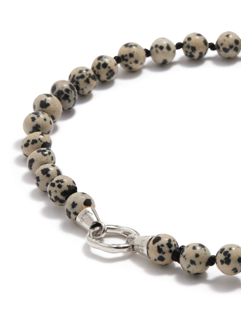 Eve Necklace | Dalmation Jasper Silver