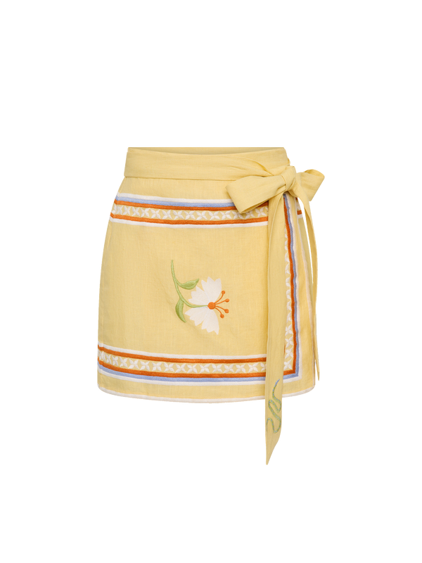 Zuri Mini Skirt | Charm Embroidery