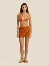 Towelling Wrap Skirt | Kin Clay