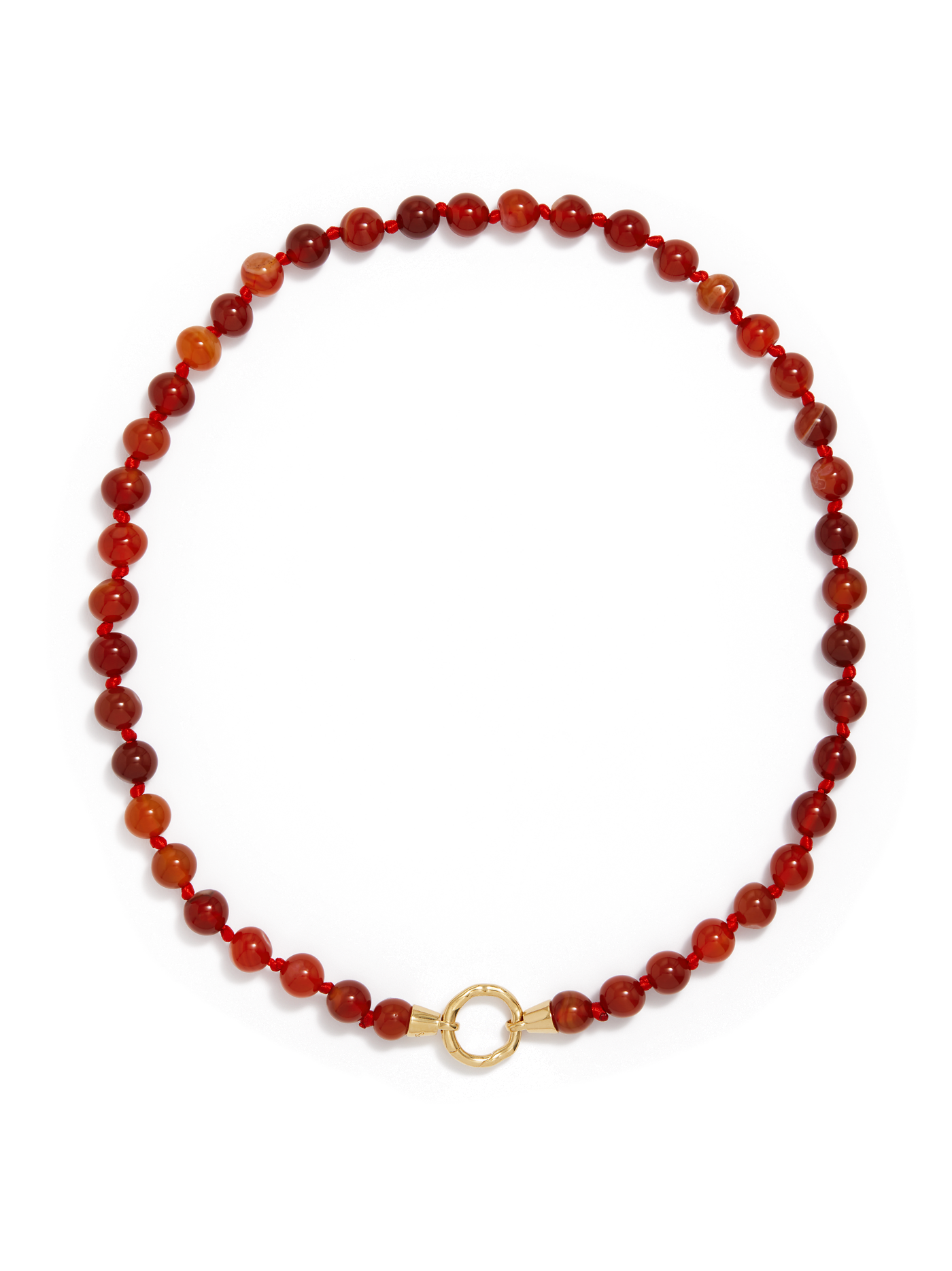 Eve Necklace | Red Carnelian Gold