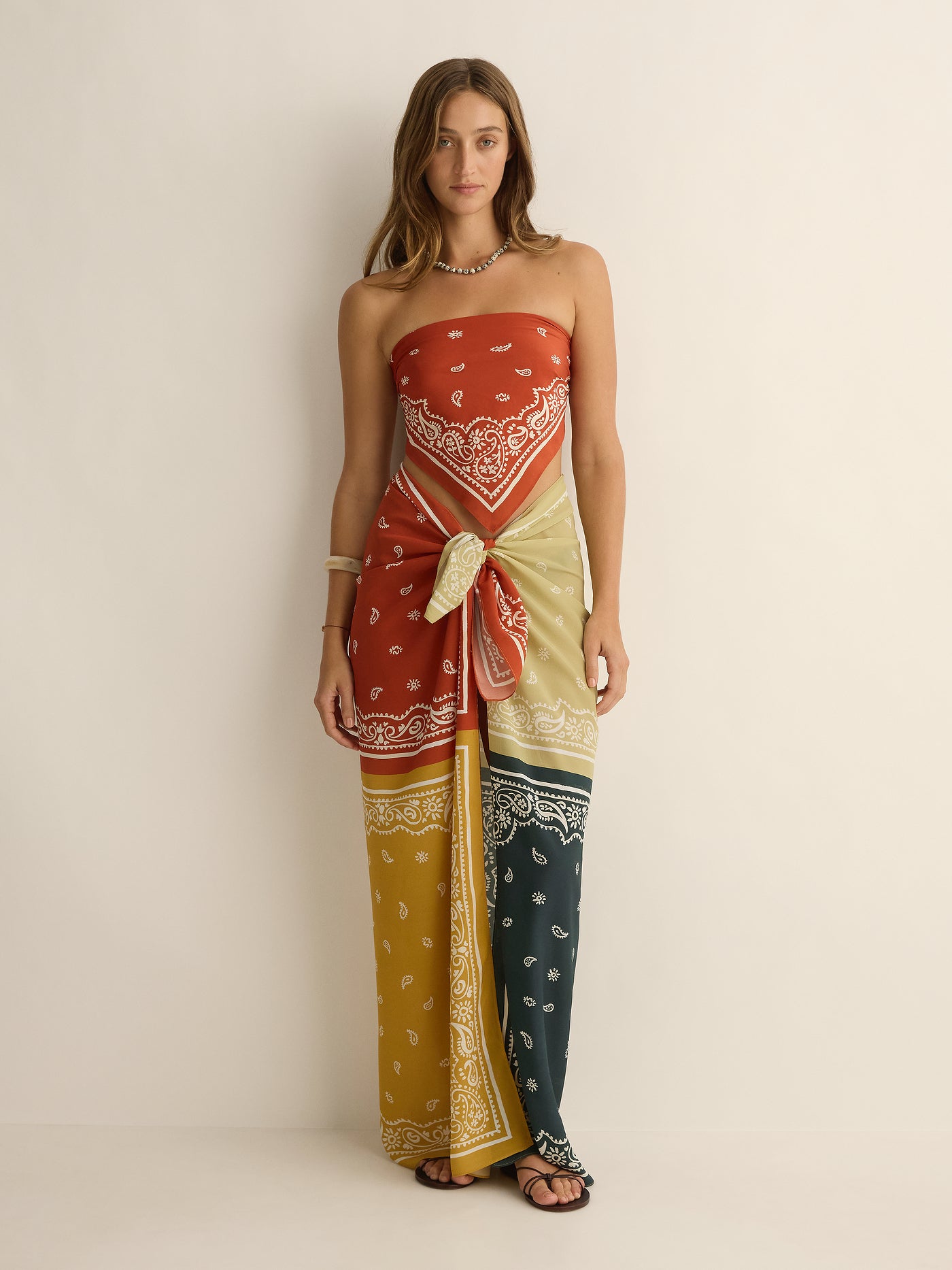 Square Pareo | Bandit Tile Silk