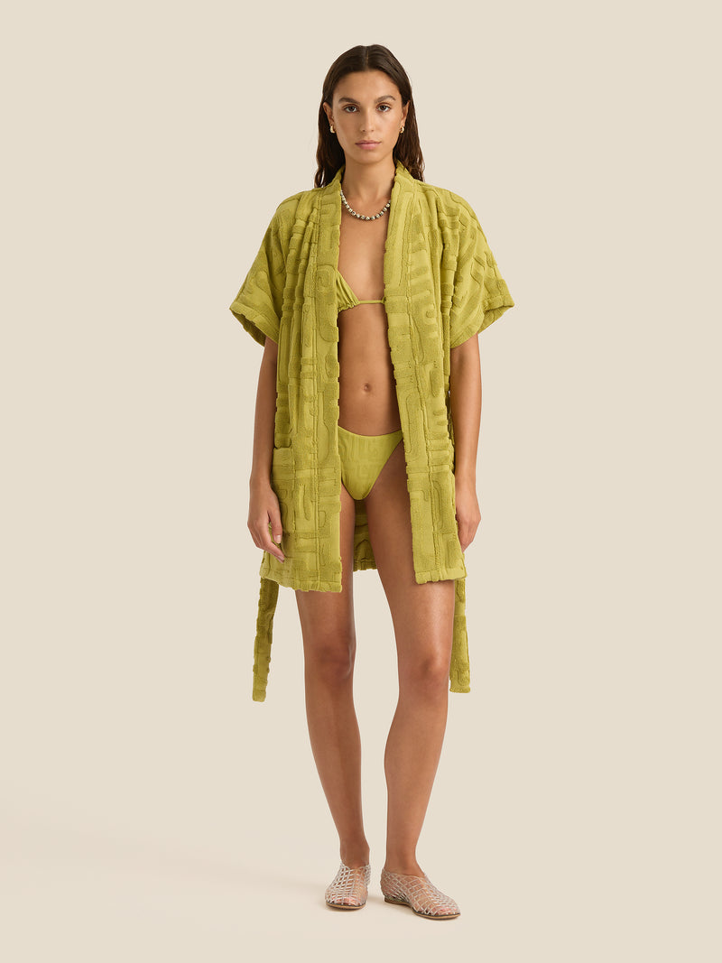 Towelling Mini Robe | Kin Aloe