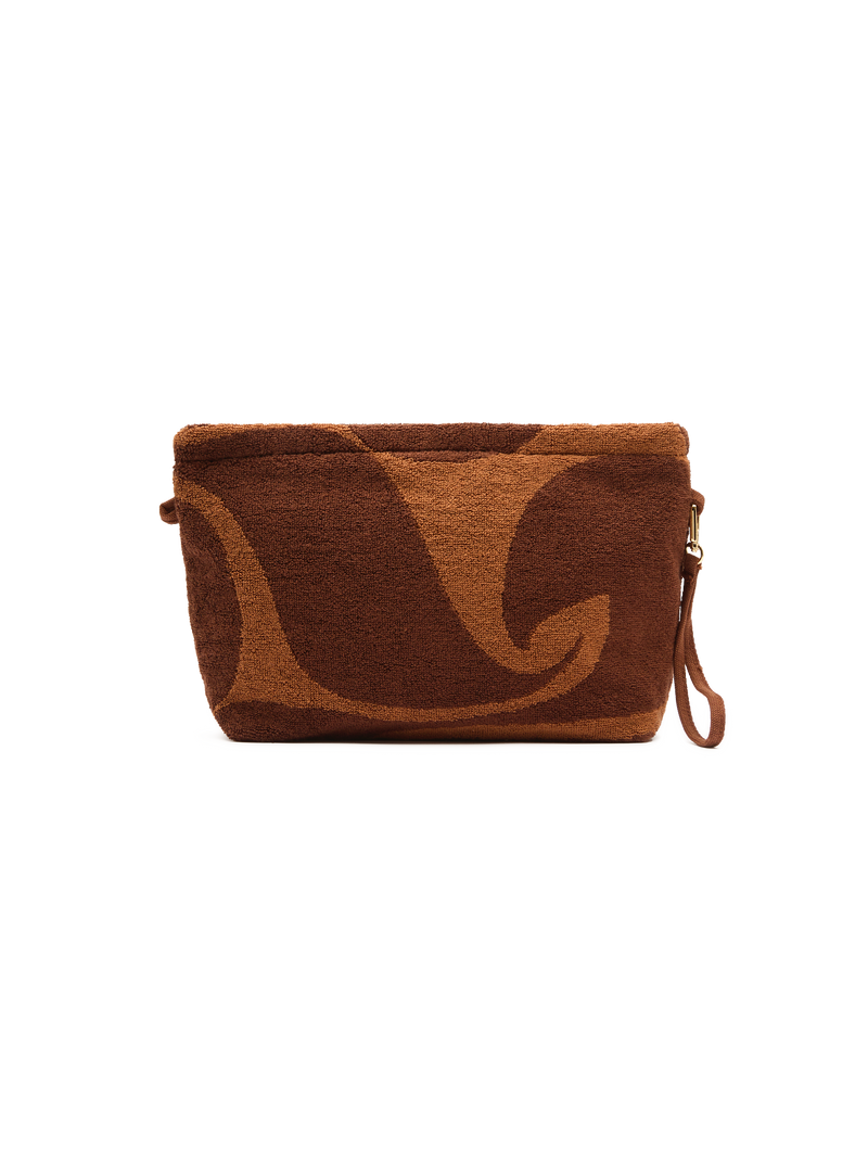 Towelling Pouch | Wave Umber