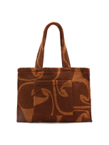 Towelling Beach Bag | Wave Umber