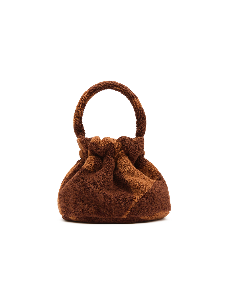 Towelling Bucket Bag | Wave Umber