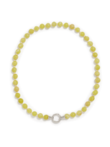 Eve Necklace | Lemon Agate Silver