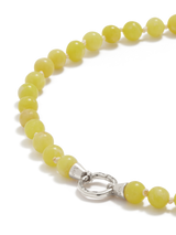 Eve Necklace | Lemon Agate Silver