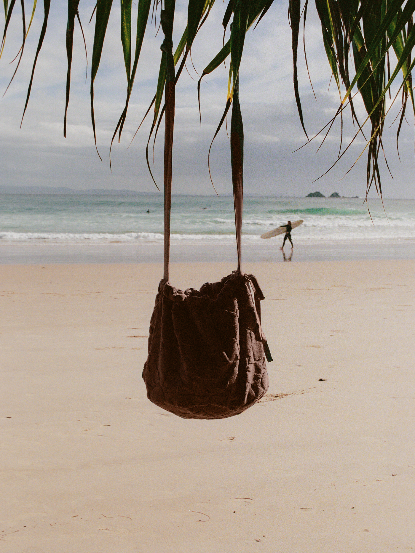Towelling Bucket Bag | Solstice Truffle