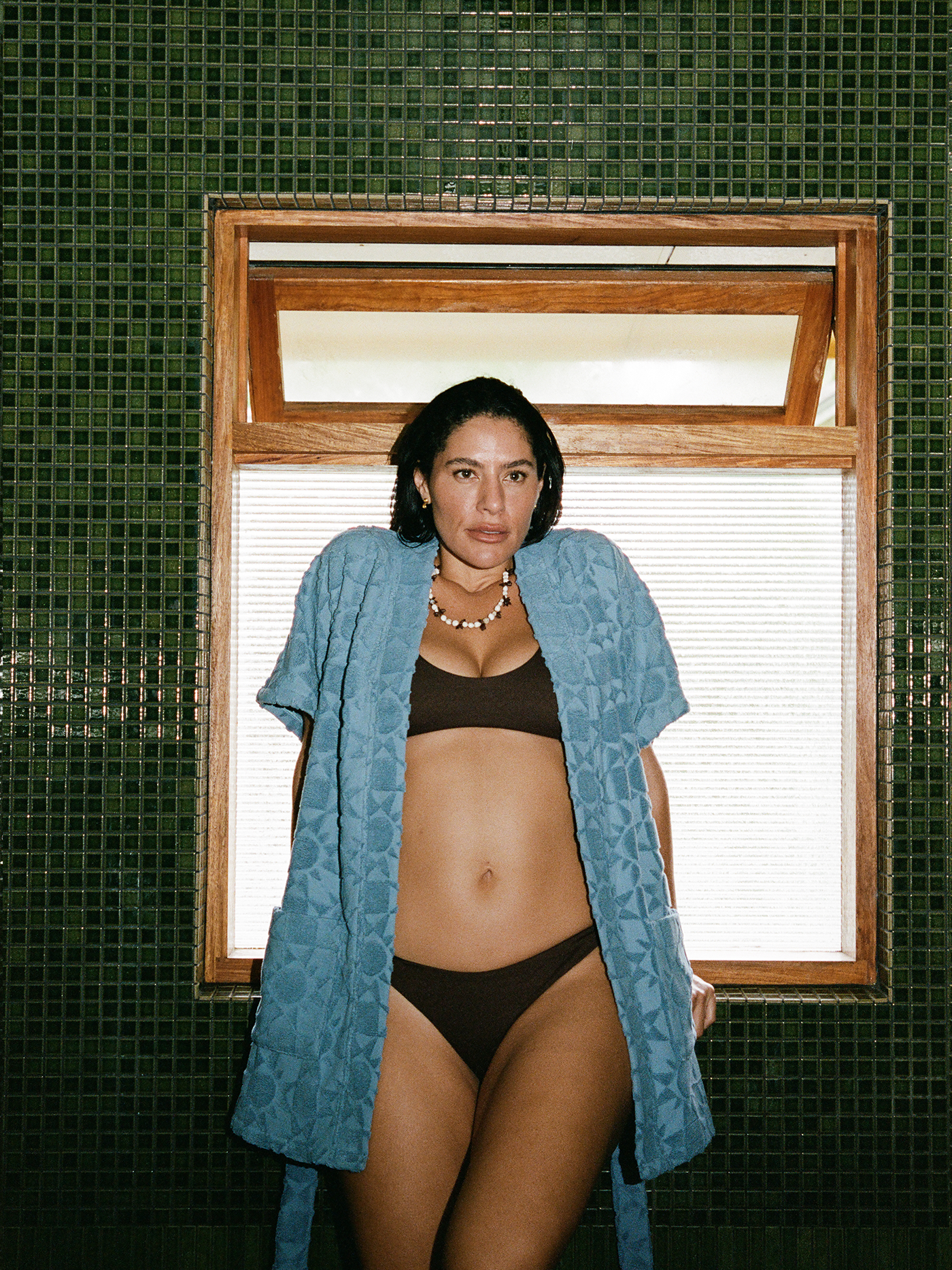 Towelling Mini Robe | Solstice Tide
