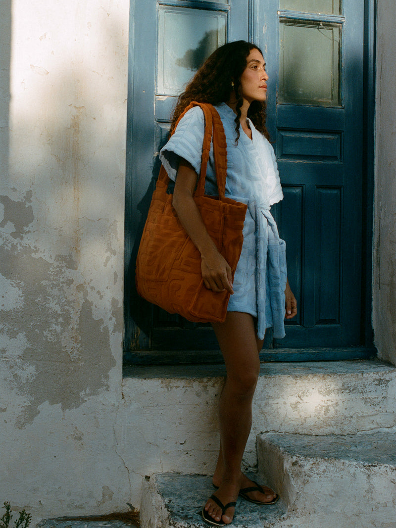 Towelling Beach Bag | Kin Clay