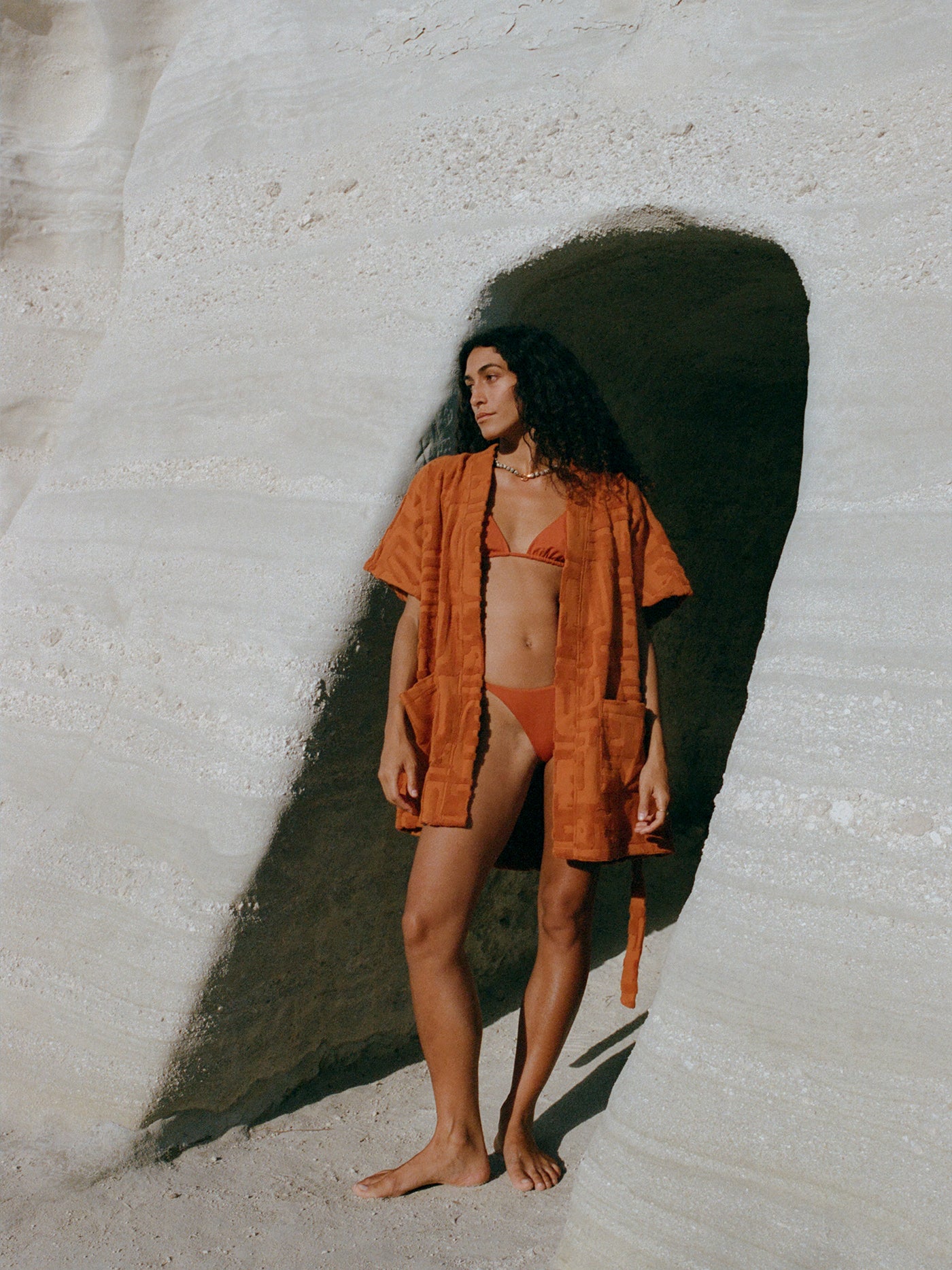 Towelling Mini Robe | Kin Clay