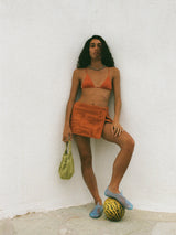 Towelling Wrap Skirt | Kin Clay