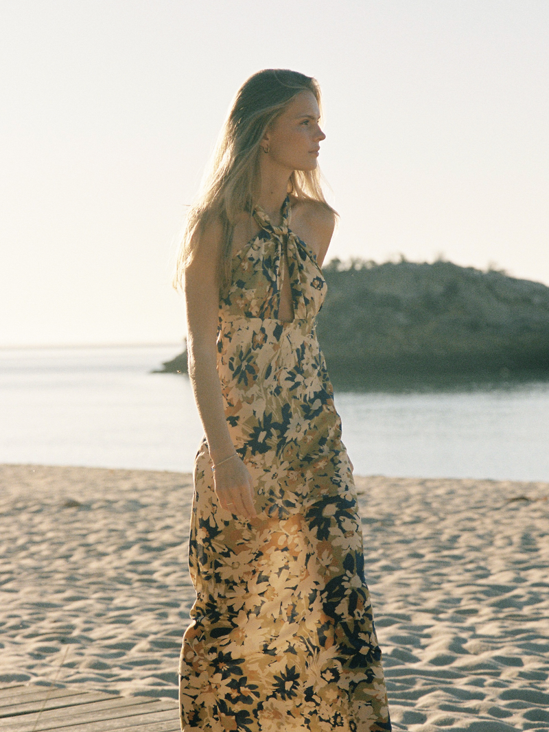 Silk beach dress hot sale