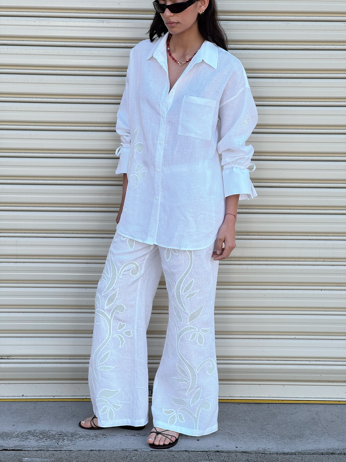Riley Shirt | Lotus Broderie