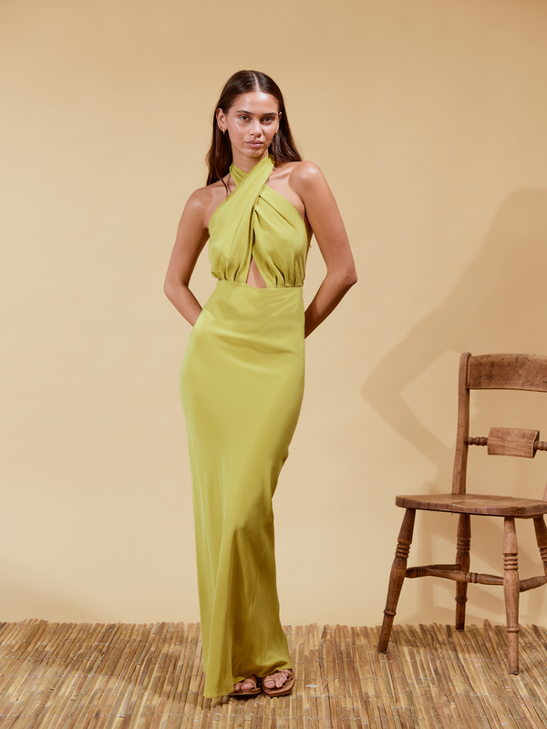 Paloma Dress | Citrine Silk