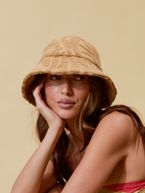 Sundown Towelling Bucket Hat | Cinnamon