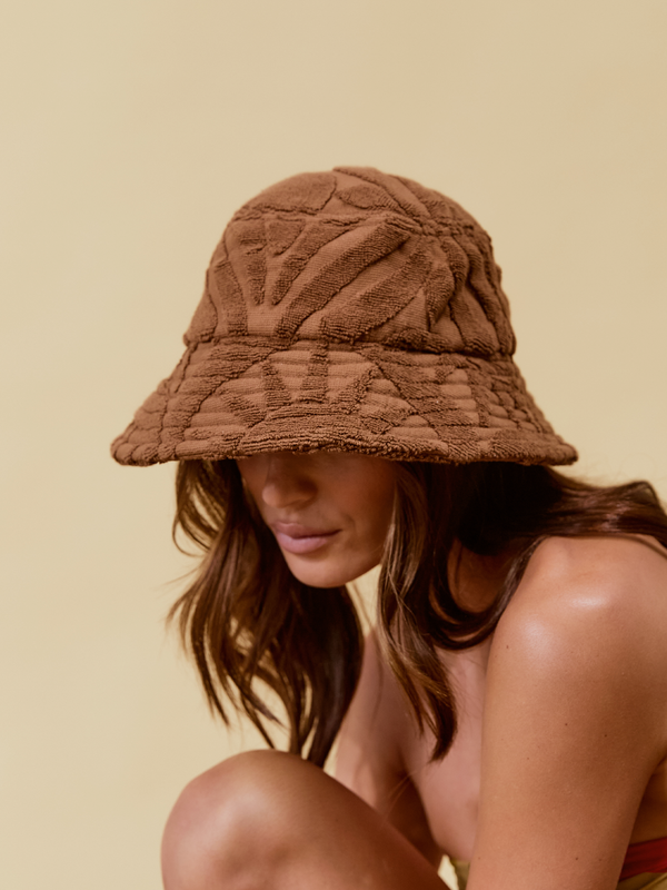 Sundown Towelling Bucket Hat | Espresso