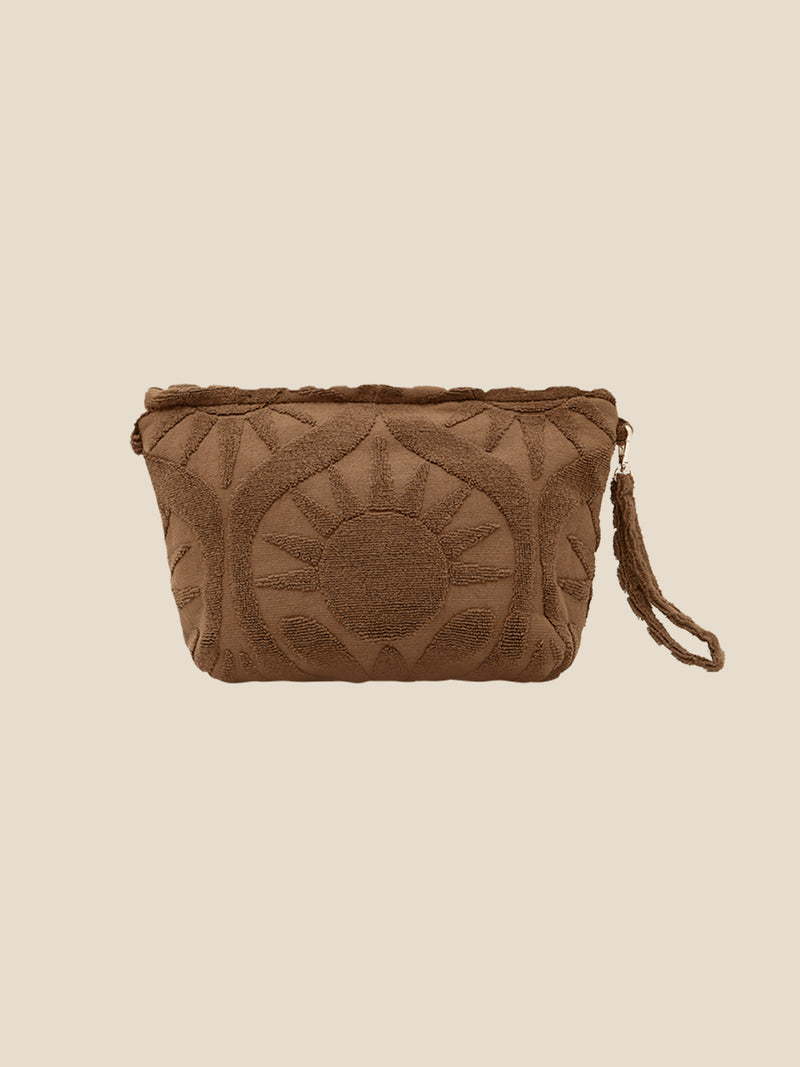 Sundown Towelling Pouch | Espresso